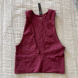 UO Out From Under Hailey Seamless Plunging Bra Top